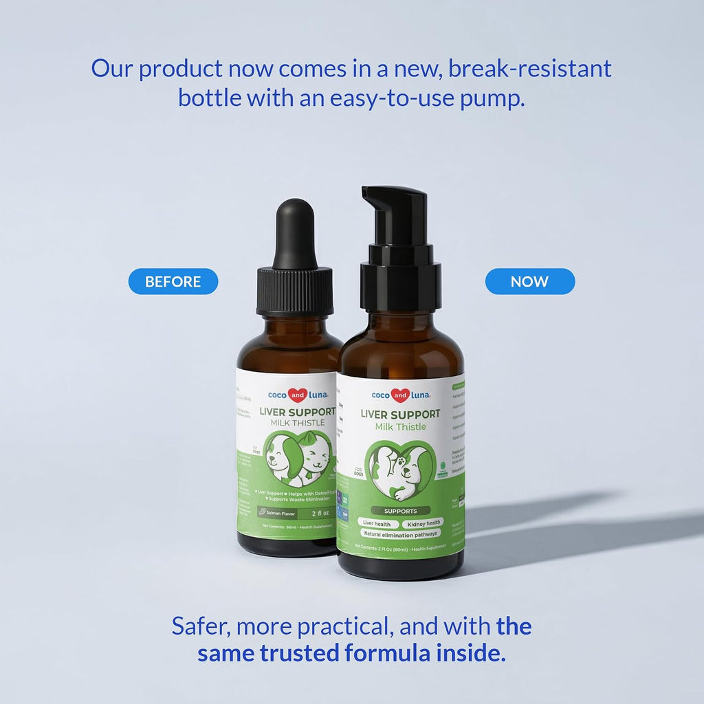 Milk Thistle Líquido para Perros - Apoyo para Hígado, Riñones y Desintoxicación
