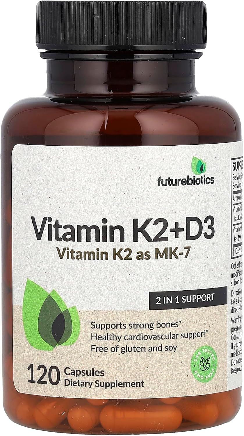 Futurebiotics Vitamina K2 + D3, 120 Cápsulas