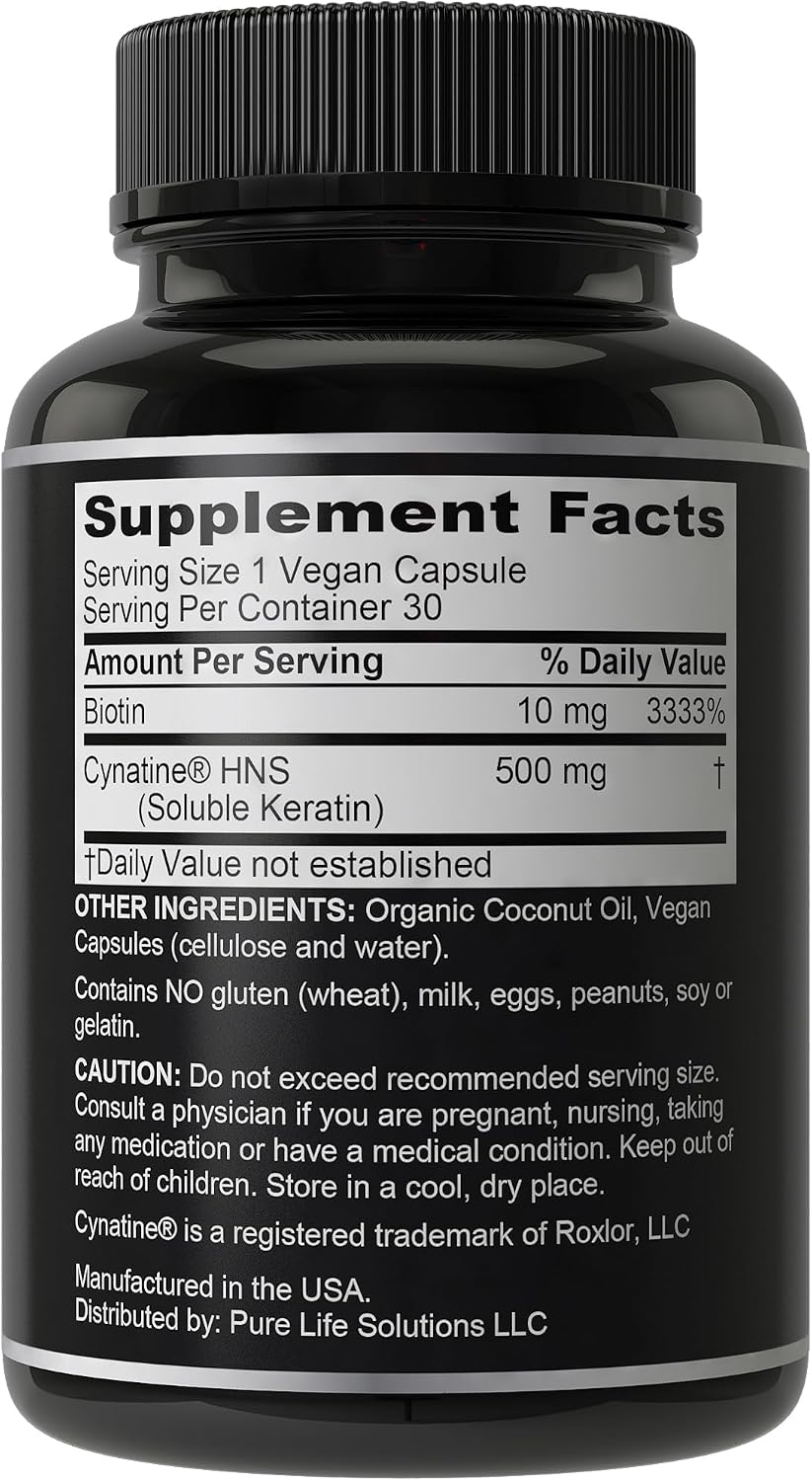 Suplemento de Keratina y Biotina con Cynatine HNS – 60 Cápsulas