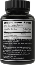 Suplemento de Keratina y Biotina con Cynatine HNS – 60 Cápsulas