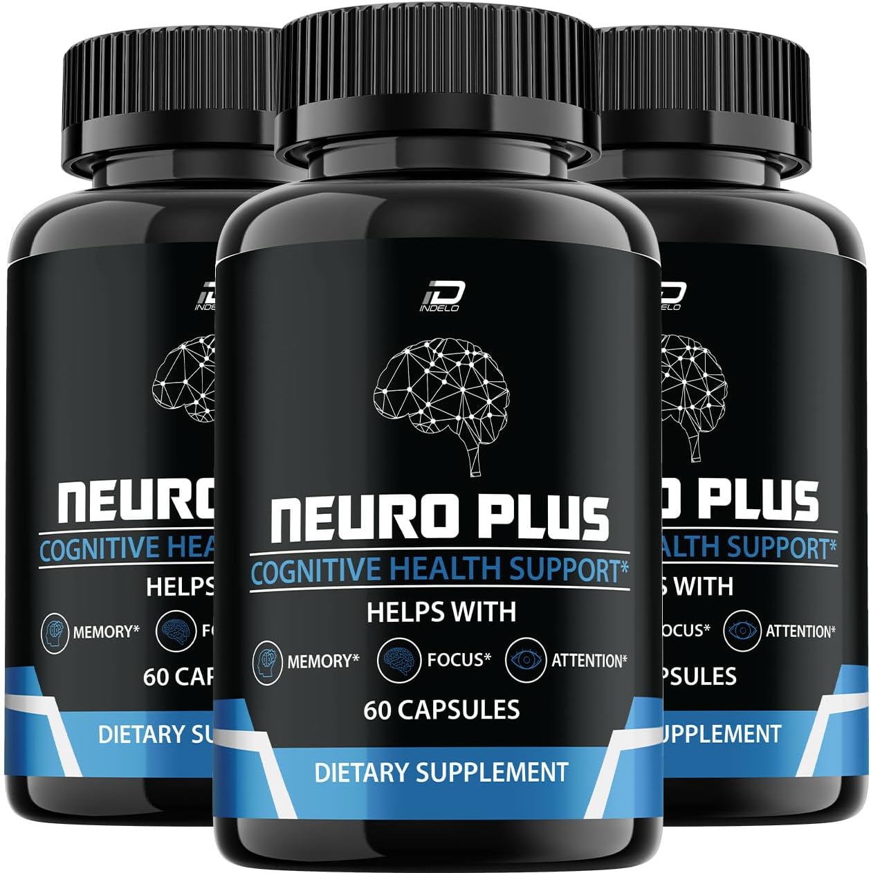 Neuro Plus Brain Supplement - Suplemento para la Memoria y Concentración con PQQ (180 Cápsulas)