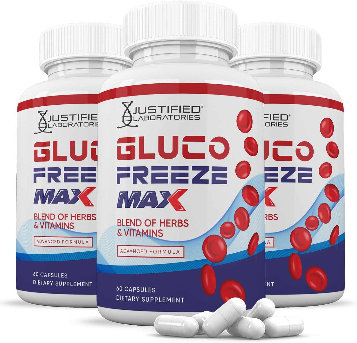 (3 Pack) Glucofreeze Max Advanced Formula 1295MG 180 Cápsulas