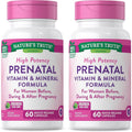 Vitaminas Prenatales con Ácido Fólico | 60 Cápsulas | Sin Gluten y No-GMO | Nature's Truth | Pack de 2