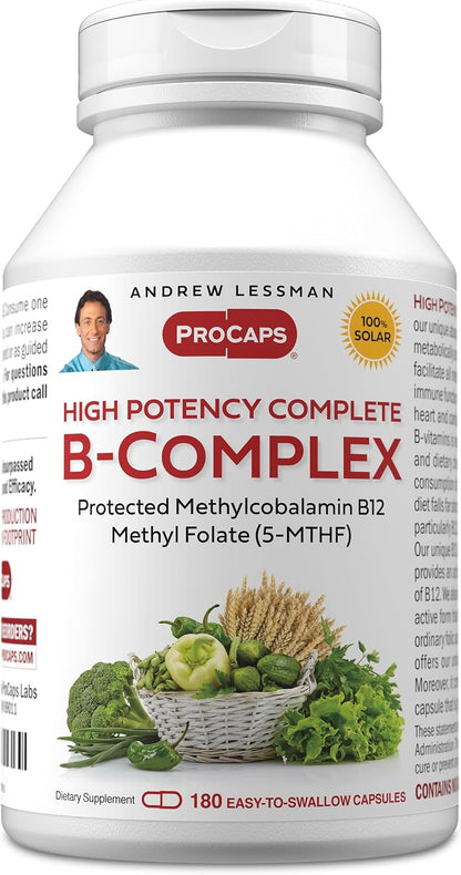 ANDREW LESSMAN Complejo B de Alta Potencia - 180 Cápsulas – Image 1