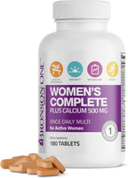 Bronson ONE Daily Multivitamínico Completo para Mujeres Activas, 180 Comprimidos