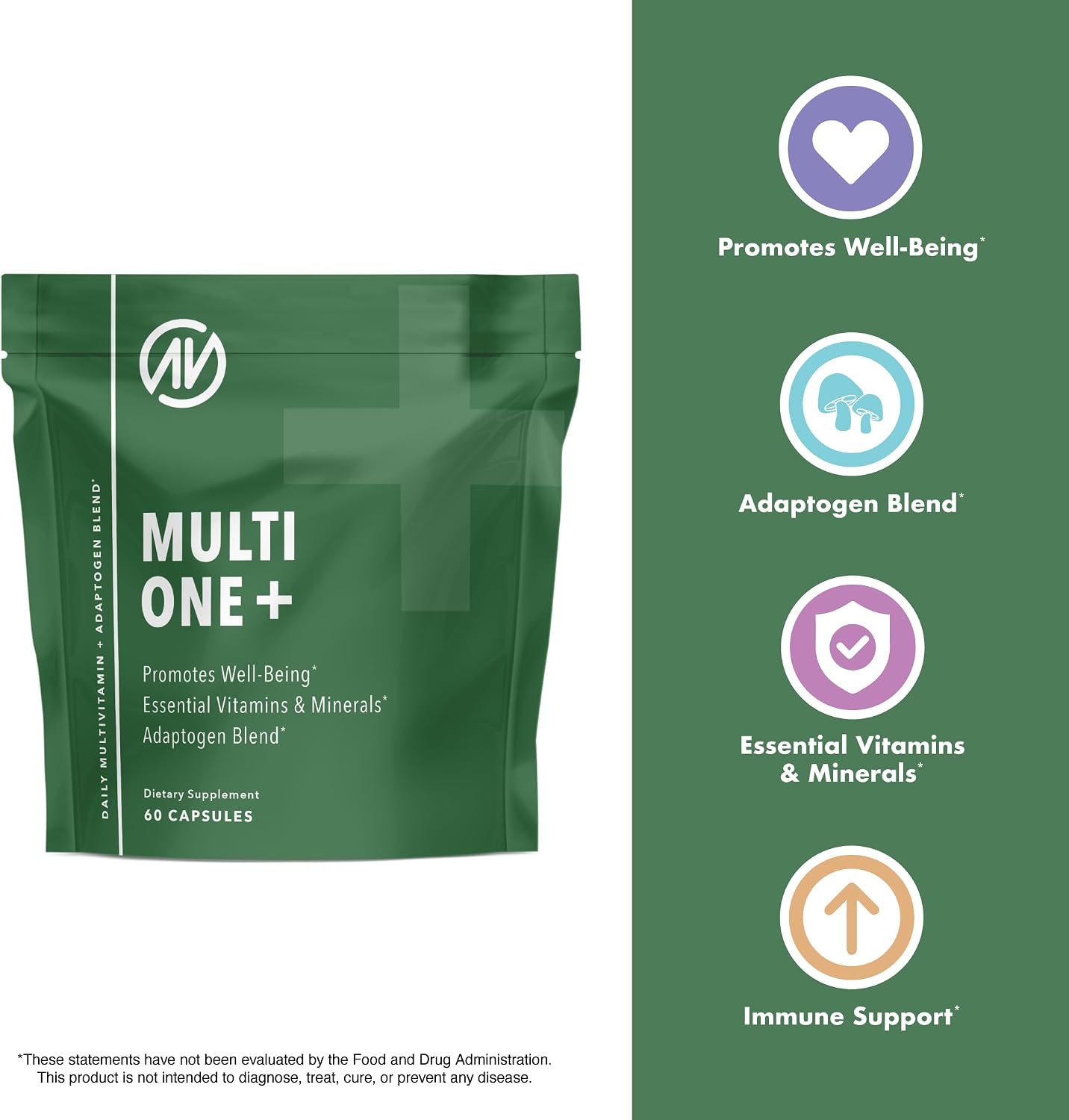 MultiOne Multivitamínico Diario para Hombres y Mujeres - 60 Cápsulas
