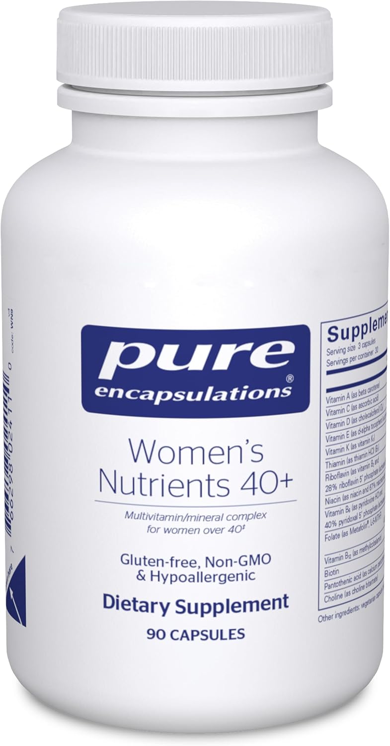 Pure Encapsulations Women's Nutrients 40+ - Multivitamínico para Mujeres Mayores de 40, 180 Cápsulas