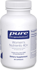 Pure Encapsulations Women's Nutrients 40+ - Multivitamínico para Mujeres +40 con Vitamina C y E - Sin Gluten y No GMO - 90 Cápsulas