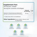 WELLNESS EXTRACT Eannatto Tocotrienols Deltagold Vitamina E, 50 mg, 30 Cápsulas Blandas
