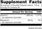 Source Naturals Magnesio Ascorbate, 113 g (4 oz) Polvo