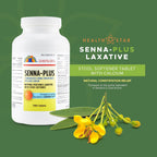 Health Star Senna Plus Laxante y Ablandador de Heces, 1000 Comprimidos
