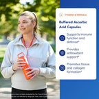 Pure Encapsulations Ácido Ascórbico Amortiguado Cápsulas | Vitamina C para personas sensibles | 250 Cápsulas