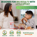 Glut Immune Polvo de Glutamina 300g - Well Wisdom