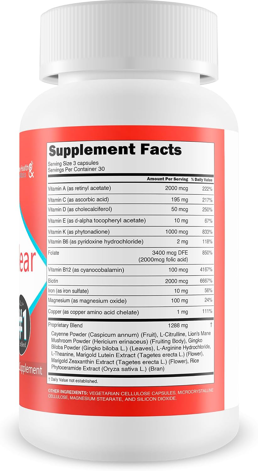 Pro VisiClear for Eyes - Suplemento de Vitamina A para la Vista