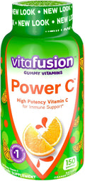 Vitafusion Power C, Gominolas de Vitamina C para Adultos, 150 Gominolas de Alta Potencia