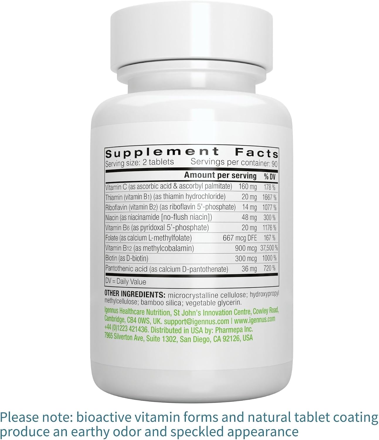 Igennus Super B-Complex Metilado y Vitaminas B Activas - 180 Comprimidos