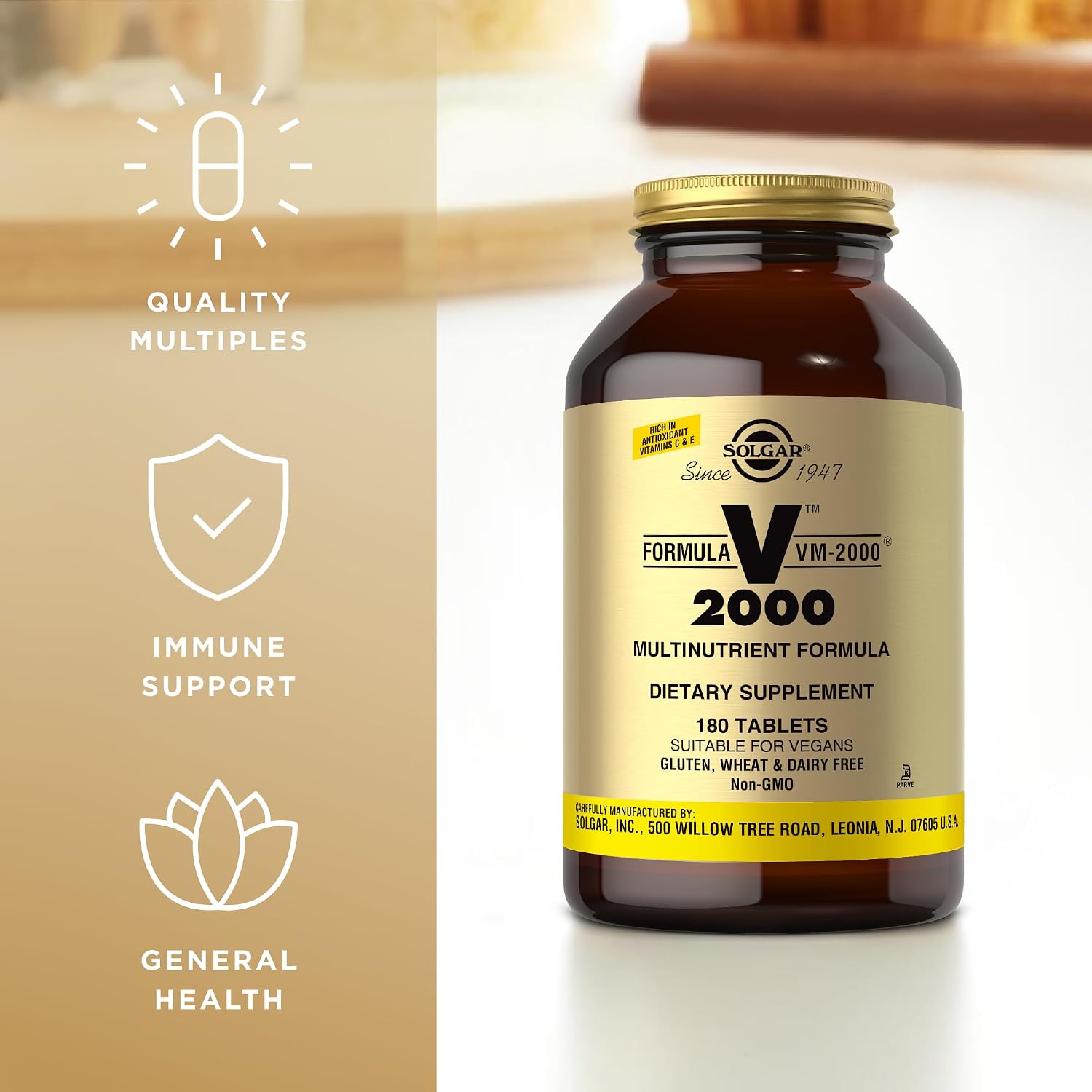 Solgar Formula Vm 2000 Sistema Multinutriente - 180 Comprimidos