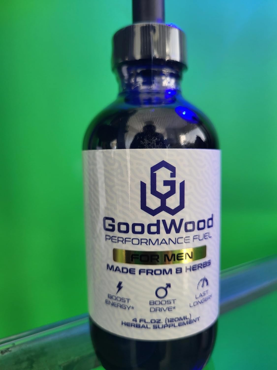 GoodWood Gotas Líquidas para Hombre - Fórmula Herbal Orgánica