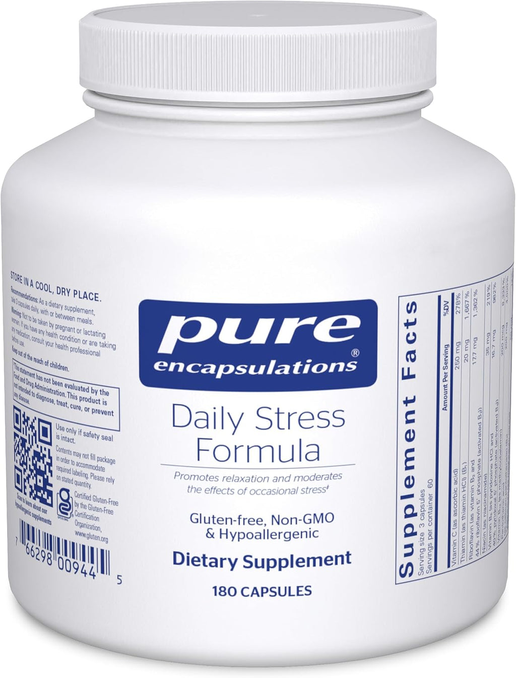 Pure Encapsulations Daily Stress Formula – 90 Cápsulas