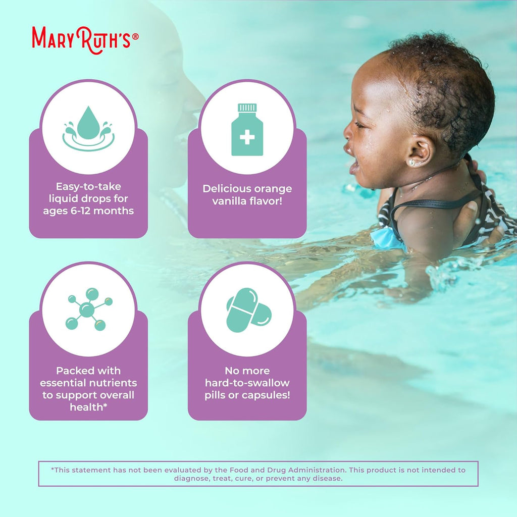 MaryRuth's Organics Multivitamínico Orgánico para Bebés | Gotas Líquidas 2 oz