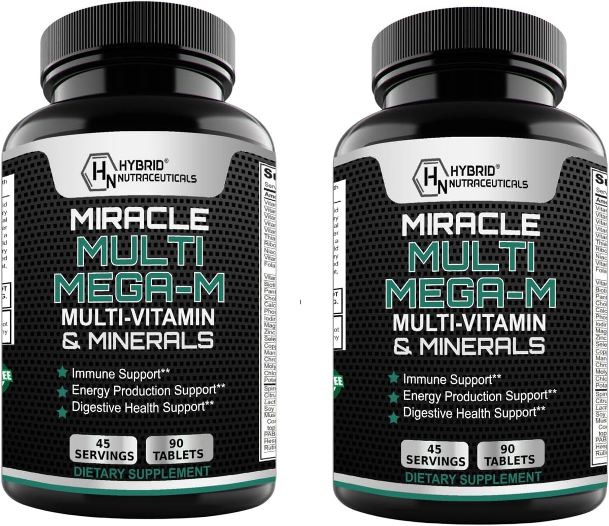 MEGAV-1 Multi-Vitamin, Superfood & Minerals - Multivitamínico Diario con Probióticos, Enzimas y Hongos (2 Paquetes, 180 Comprimidos) - görsel 1