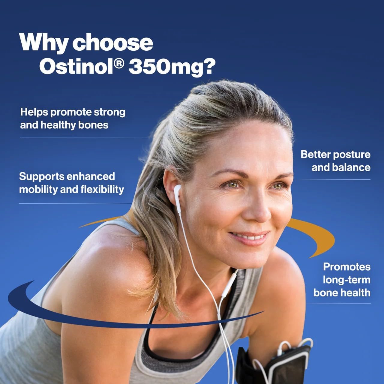 Ostinol 350 - Complejo proteico bioactivo para huesos y articulaciones - 30 cápsulas