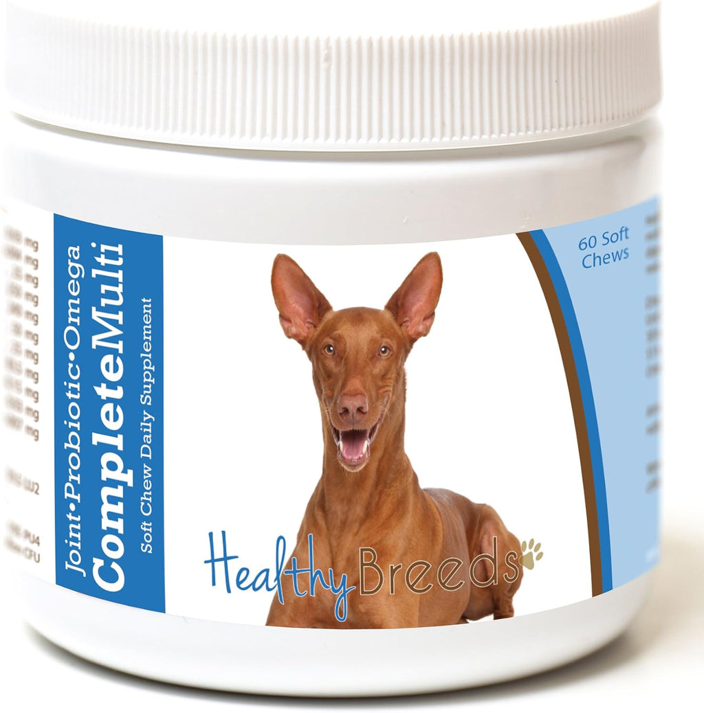 Healthy Breeds Pharaoh Hound Multivitamínico Todo en Uno Masticable Suave 60 unidades