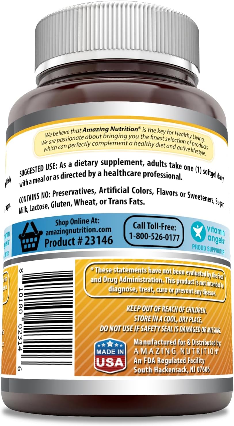 Vitamin D3 (Cholecalciferol) 5000 IU per Capsule - 360 Softgels