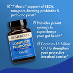 Dr. Mercola Complete Afterbiotics - 18 Mil Millones UFC - Salud Digestiva e Inmune - SBOs - con Saccharomyces boulardii - No OGM y Sin Gluten - 30 Cápsulas