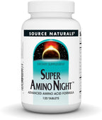 Source Naturals Super Amino Night - Fórmula Avanzada de Aminoácidos* - 120 Comprimidos
