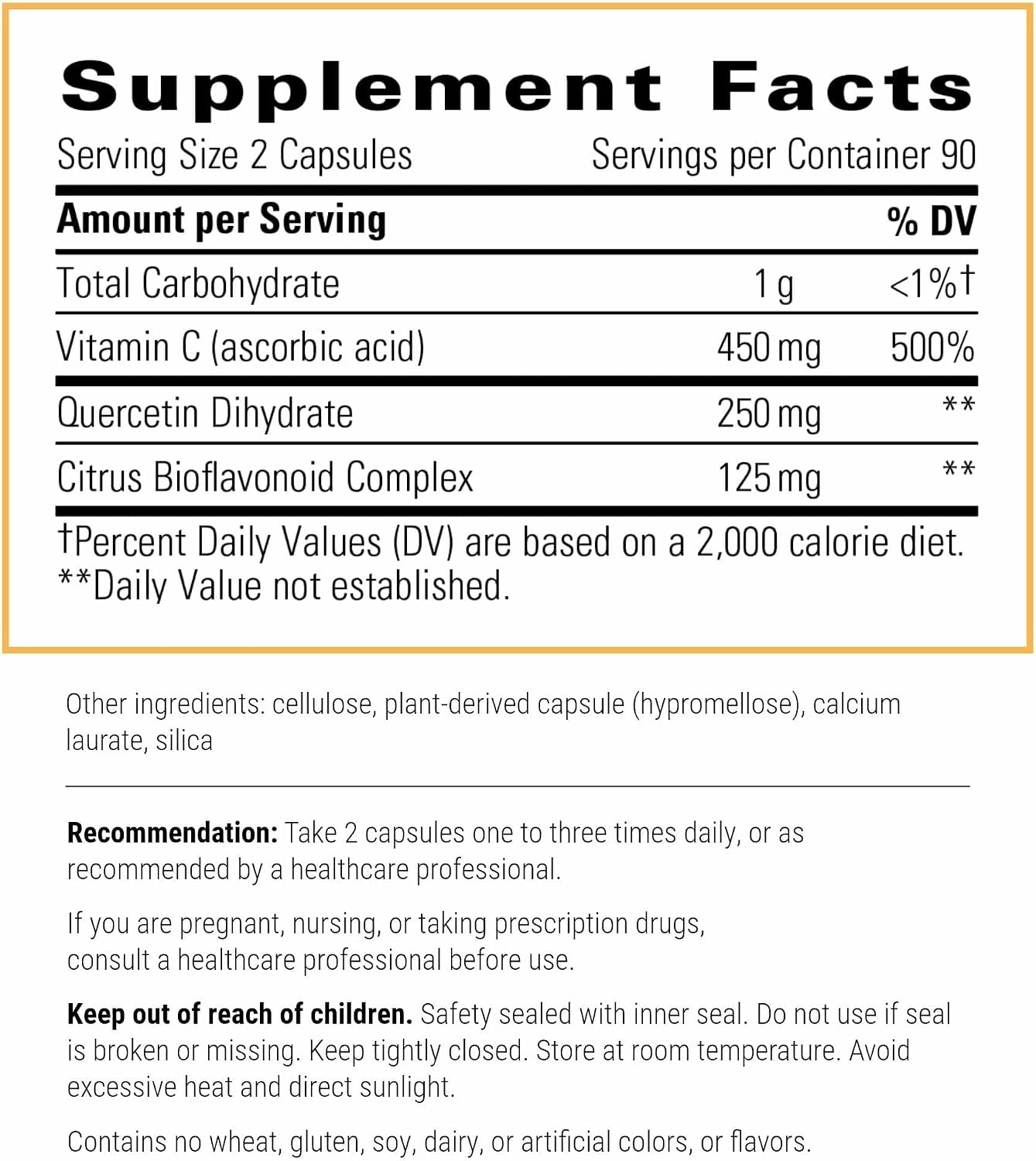 Integrative Therapeutics Vitamina C con Quercetina - 180 Cápsulas