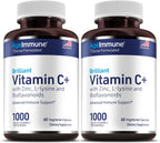 AgeImmune Vitamina C 1000mg + L-Lisina, Zinc y Bioflavonoides