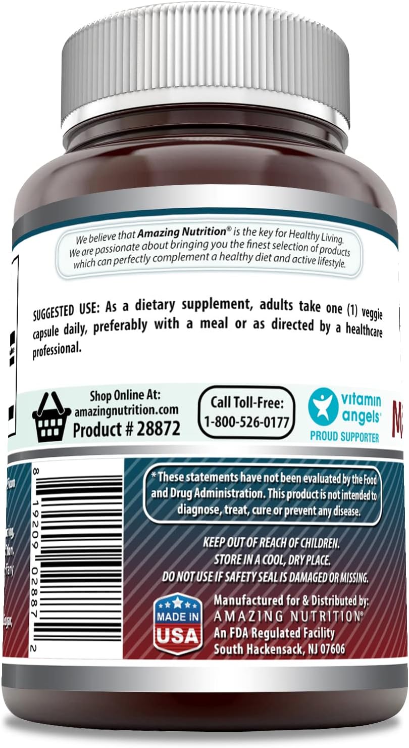Amazing Formulas DHEA Micronizado 50 mg, 180 Cápsulas Veganas