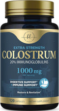 Hello Lovely! Colostrum Bovino 1000mg – 120 Cápsulas – Apoyo Digestivo e Inmune