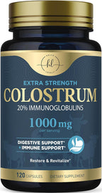 Hello Lovely! Suplemento de Calostro Bovino 1000mg - 60 Cápsulas