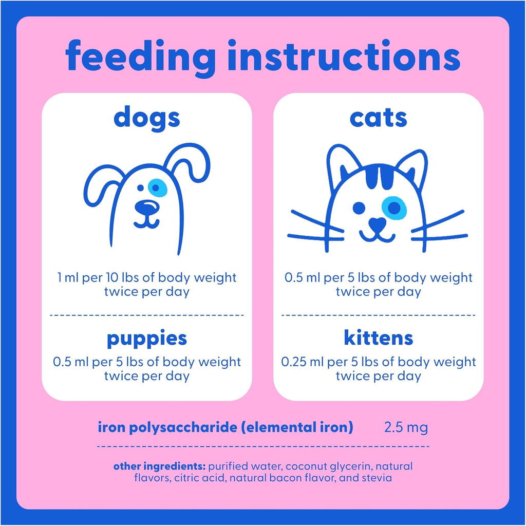 Taily AminoPets Suplemento Líquido de Hierro para Perros y Gatos