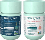 True Grace One Daily Men’s Multivitamin + One Daily Women’s Multivitamin (30 Comprimidos Veganos Cada Uno) - Pack