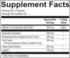 EQUAL Soporte para Ácido Úrico | Vitamina C, Quercetina, Luteolina, Cereza Ácida, Semilla de Apio (90 Cápsulas)