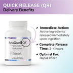 Tesseract Medical Research AnaQuell QR - Suplemento para el Alivio del Estrés y Apoyo al Estado de Ánimo, 45 Cápsulas