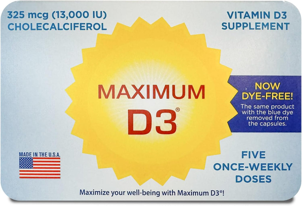 Maximum D3 13,000 IU - 60 Cápsulas (Suministro para 60 Semanas)