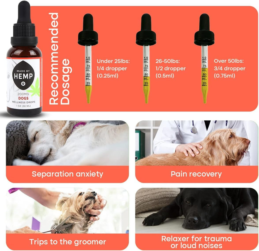 Made by Hemp - Aceite de Cáñamo para Perros (2 unidades)