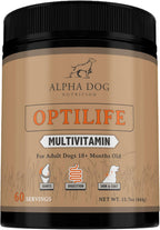 OptiLife Multivitamínico en Polvo para Perros - con Probióticos, Glucosamina, para Apoyo Articular y Digestivo (60 dosis)