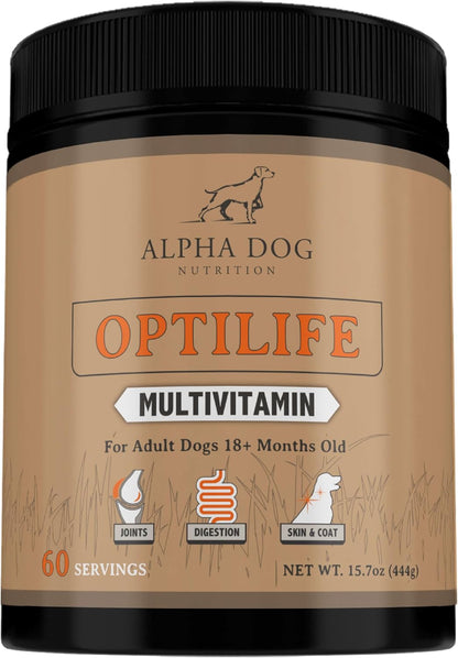 OptiLife Dog Multivitamin Powder - – Krill y linaza: fuente de ácidos grasos omega-3, que apoyan la salud de la – Image 8