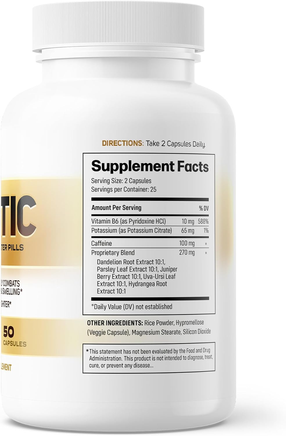 Firmetic – Pastillas de Agua Naturales para Piernas, Tobillos y Pies Hinchados