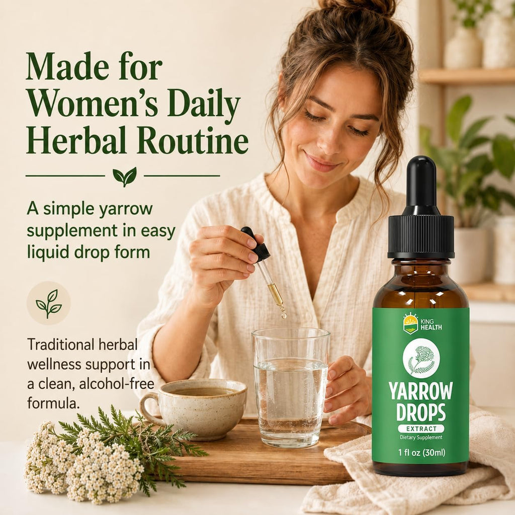 Tintura de Milenrama Orgánica - Extracto Líquido Sin Alcohol para Mujeres - 30 ml