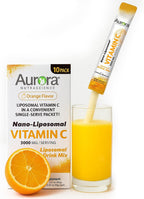 Vida Lifescience Aurora Nutrascience Nano-Liposomal Vitamin C Drink Mix Powder 3000 mg - 10 Pack