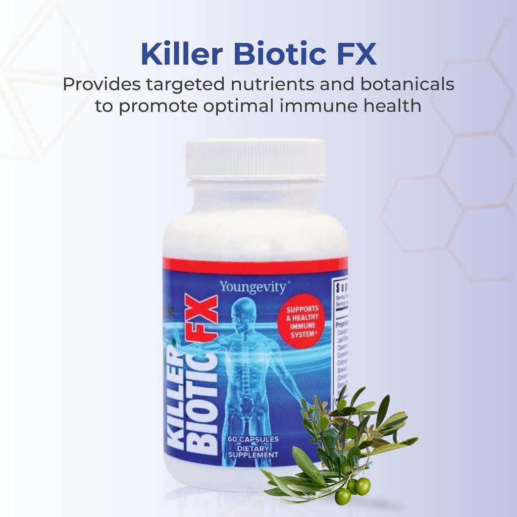 Youngevity Killer Biotic FX - Natural Immune Support, 60 Capsules