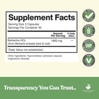 American Standard Supplements Berberina 1800 mg por porción, 90 cápsulas vegetales