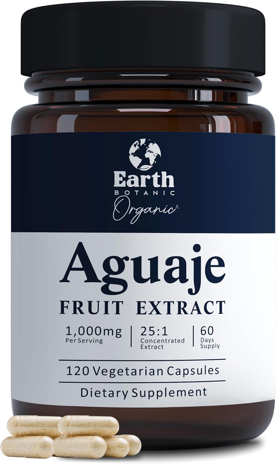 Earth Botanic Organic Aguaje Extracto en Cápsulas 1000 mg - 120 Cápsulas