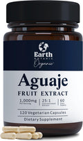 Earth Botanic Organic Aguaje Extracto en Cápsulas 1000 mg - 120 Cápsulas